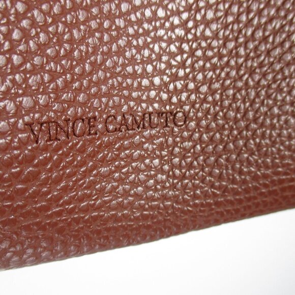 VINCE CAMUTO VEGAN LEATHER HANDBAG LARGE TWO HANDLE TOTE - Picture 9 of 9